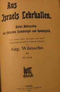 1909 Eschatology & Apocalypse Midrash Gehinno Gan Eden Mysteries Yochai Wunsche
