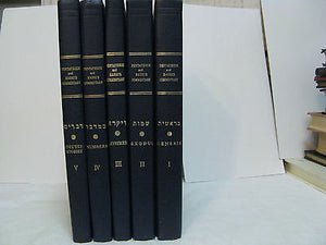 Pentateuch And Rashi's Commentary Linear English Translation Bible Study Critica